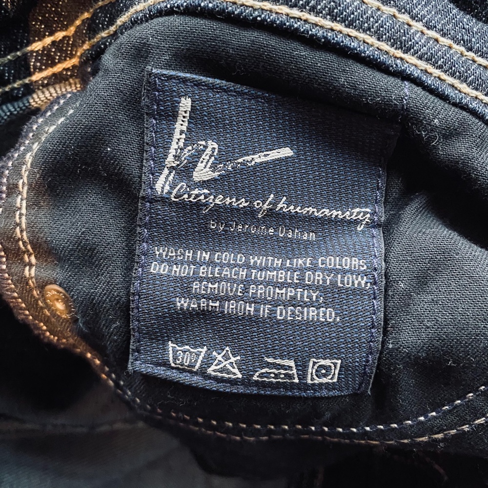 CITIZENS OF HUMANITY dark grommet jeans - Picture 5 of 13
